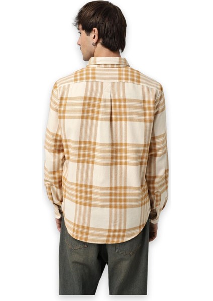 TB0A6V4X Midweight Flannel Check Gömlek Erkek Gömlek