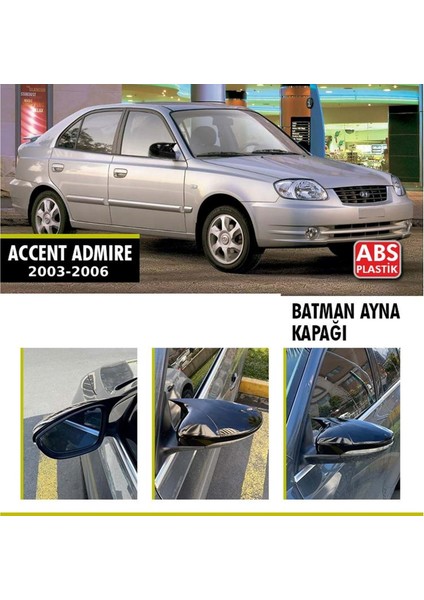 Accent Admire Batman Ayna Kapağı Piano Black / 2003 - 2006