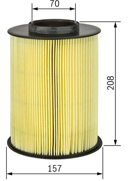 Volvo Hava Filtresi (P1+P4) (08-) (4-Cyl/bnz+Dsl) (31338216) fırsatları