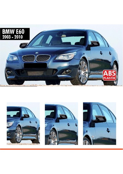 E60 Batman Ayna Kapağı Piano Black / 2003 - 2010