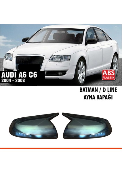 A6 C6 Batman Ayna Kapağı Piano Black / 2004 - 2008