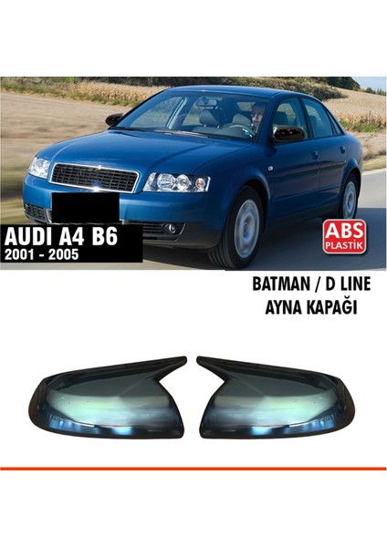 A4 B6 Batman Ayna Kapağı Piano Black / 2004 - 2005