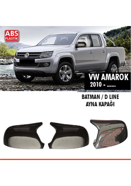 Amarok Batman Ayna Kapağı Piano Black / 2010 +