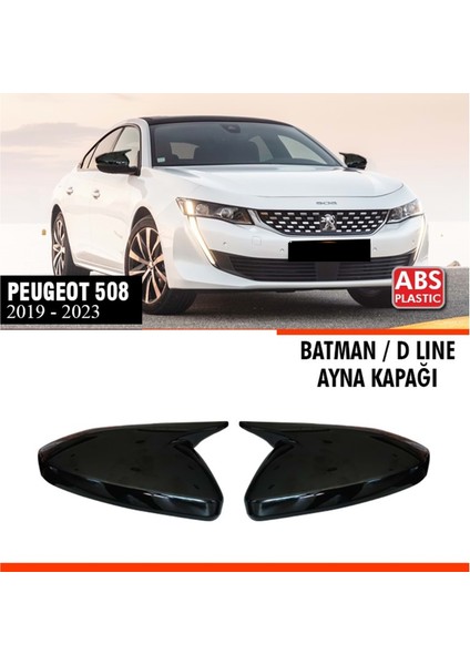 508 Batman Ayna Kapağı Piano Black / 2019-2023