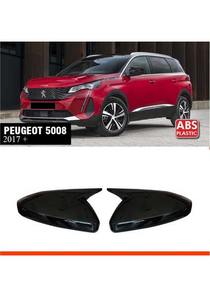 5008 Batman Ayna Kapağı Piano Black / 2017 Sonrası