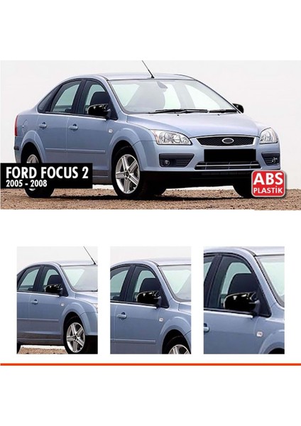 Focus 2 Batman Ayna Kapağı Piano Black / 2004-2008