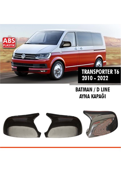 Transporter T6 Batman Ayna Kapağı Piano Black / 2010 - 2022