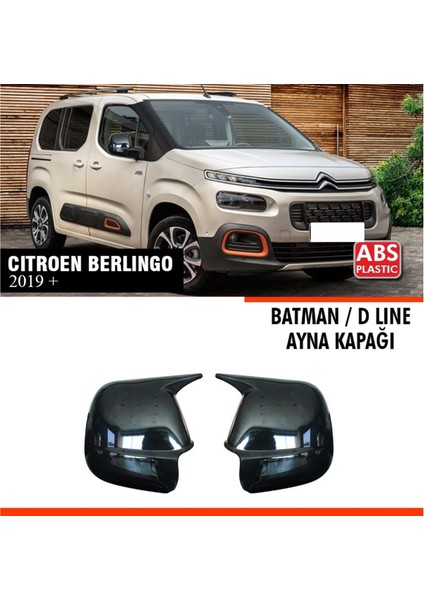 Berlingo Batman Ayna Kapağı Piano Black / 2019 Sonrası