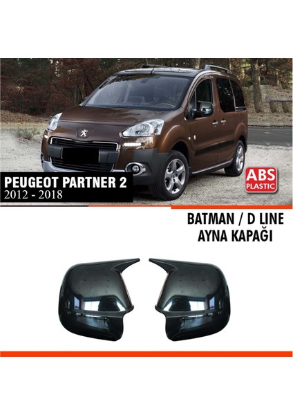 Partner 2 Batman Ayna Kapağı Piano Black /2012-2018