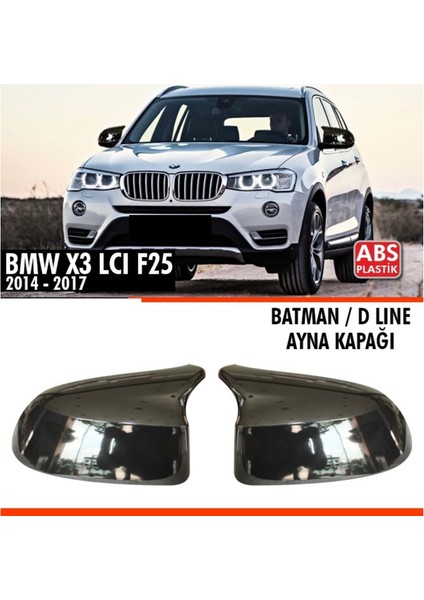 X3 F25 Batman Ayna Kapağı Piano Black / 2014 - 2017