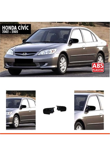 Civic Batman Ayna Kapağı Piano Black / 2002-2005 fiyatları