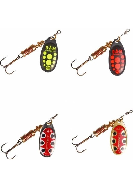 Effzett Standard Spinner 3 gr #1 Kaşık Silver Black Dot