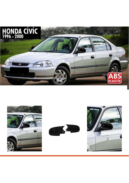 Civic Ek Batman Ayna Kapağı Piano Black / 1996-2000