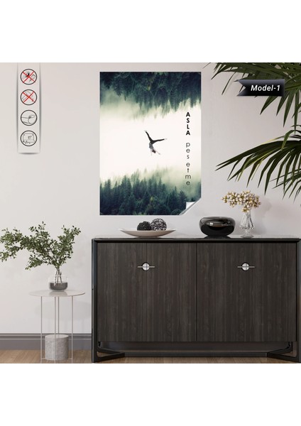 Statik Tutunma Özellikli Tablo - Poster Motivasyon (Model- 1) 50 cm x 70 cm 11