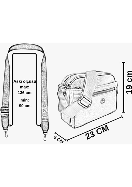 67-7163 Kadın Lacivert Çarpraz Askılı Çanta fırsatları