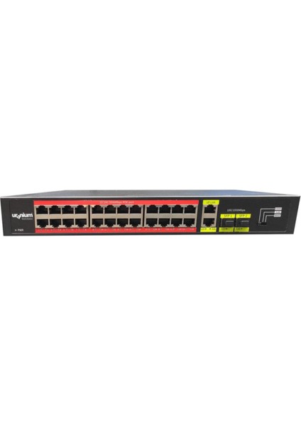 Uranıum POE-G2422SFP-300W 24 Port Gıgabıt+2xgb RJ45/2XSFP Uplınk Rackmount Poe S