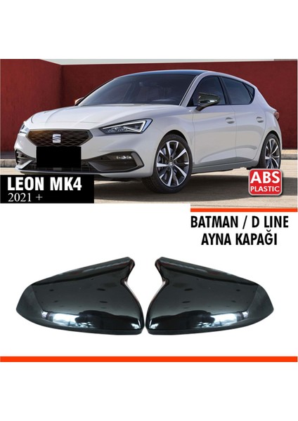 Leon Mk4 Batman Ayna Kapağı Piano Black / 2021 -