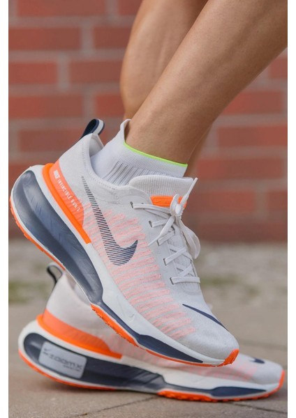 Zoomx Invincible Run Flyknit 3 Road Running Erkek Koşu Antrenman Ayakkabısı Krem-Turuncu
