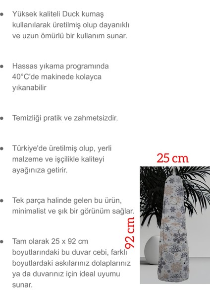 Kar Taneli 3 Gözlü Çok Amaçlı Duvar Cebi: Duvara Askıya Uygun Mutfak, Banyo, Yatak Odası, Karavan, Kamp, Outdoor Düzenleyici modelleri