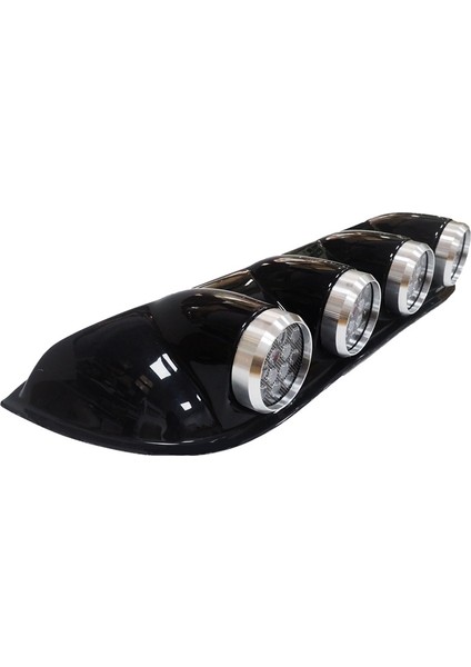 Offroad Sis Lambası Yuvarlak Siyah 12X4 LED 12-24V Set /LASS243