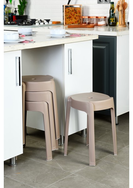 Plastik Kaymaz Tabure