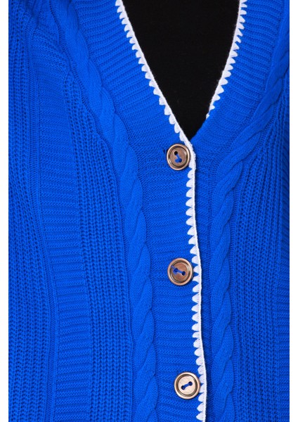 Çoban Dikişli Hırka-Saks Mavi fırsatları