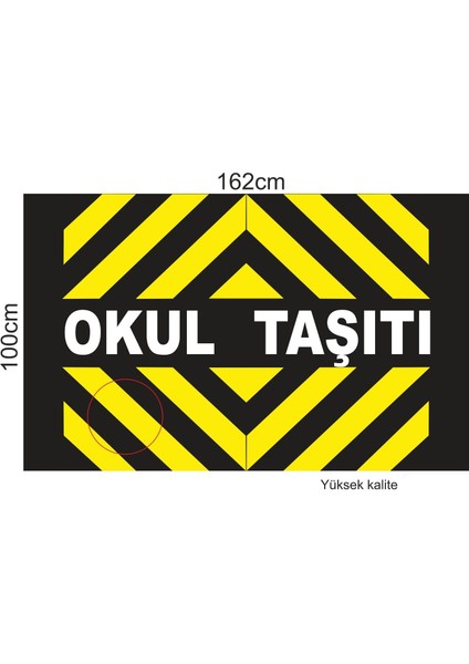 Okul Taşıtı Folyo Baskı Tüm Araçlar Için Standart 1. Kalite Orafol Marka 100X162CM