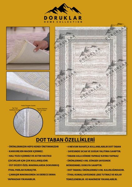 Kaymaz Taban Yıkanabilir Gri Çerçevelii Vintage Desen Halı fiyatları