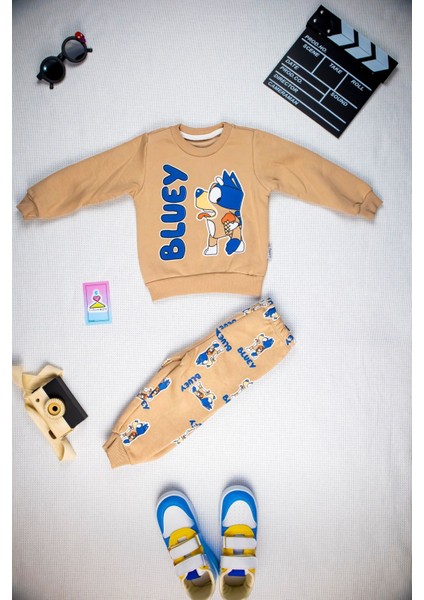Oyun Parkında En Şık Çocuğu Için Özel - Her Hareketine Uygun - Bebek Erkek Sweatshirt ve Eşofman