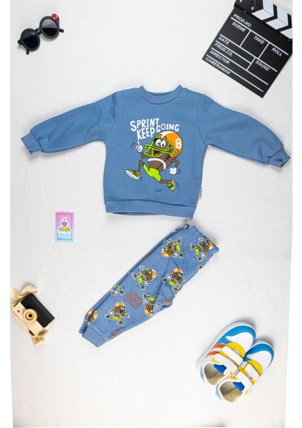 Oyun Parkında En Şık Çocuğu Için Özel - Her Hareketine Uygun - Bebek Erkek Sweatshirt ve Eşofman