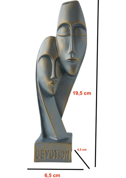 Dekoratif Devotion (Özveri) Mask Küçük Biblo