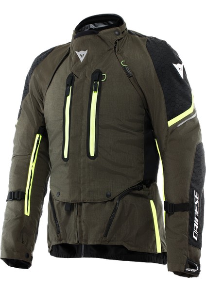 Daınese /super Adventure Absolu Jacket Black/fluo Yellow
