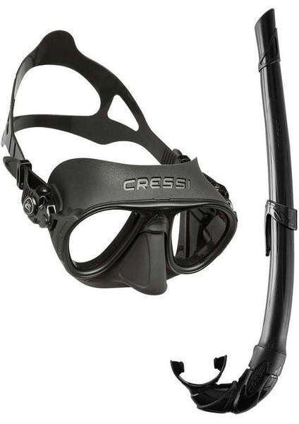 Calibro Maske Corsica Şnorkel Seti Black