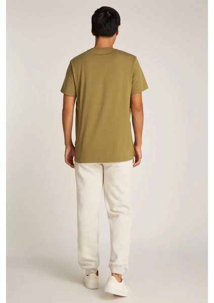 Erkek Ck Logo Tape T-Shirt - Yeşil modelleri