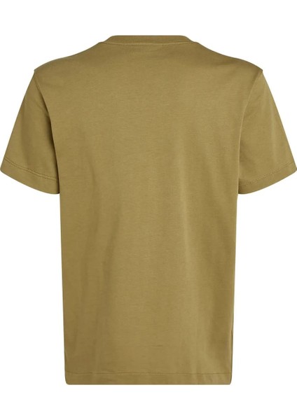 Erkek Ck Logo Tape T-Shirt - Yeşil fırsatları