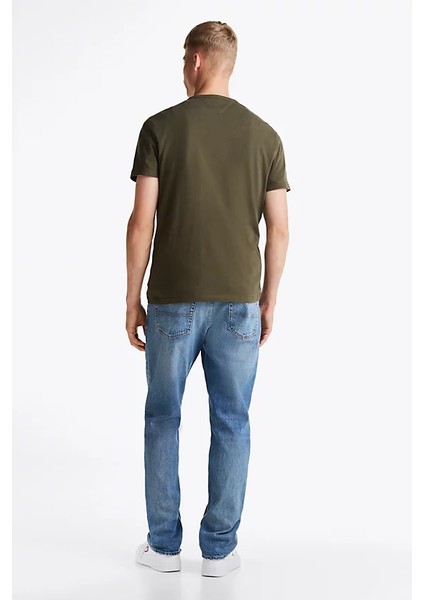 Erkek Badge Crew T-Shirt - Yeşil modelleri