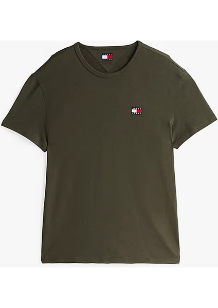 Erkek Badge Crew T-Shirt - Yeşil indirimleri