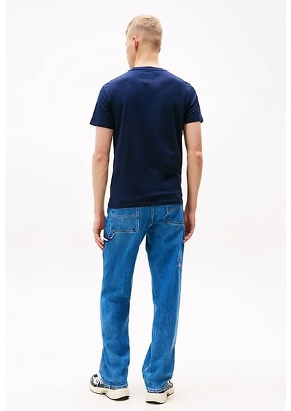 Erkek Slim Fit T-Shirt - Lacivert