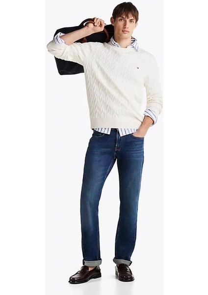 Erkek Denton Düz ​​paça Kot Pantolon - Indigo fiyatları