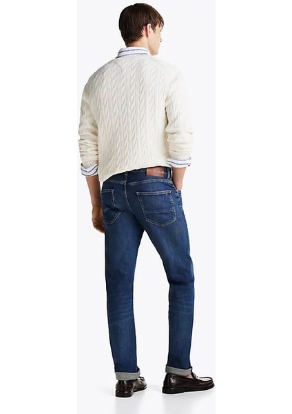Erkek Denton Düz ​​paça Kot Pantolon - Indigo modelleri