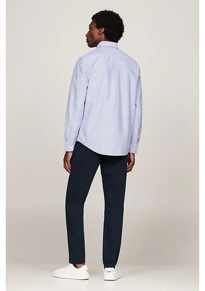 Erkek Regular Fit Oxford Gömlek - Mavi modelleri