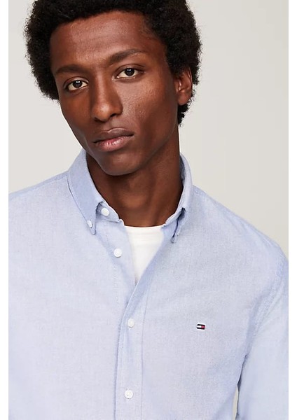 Erkek Regular Fit Oxford Gömlek - Mavi fırsatları