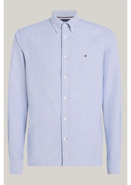 Erkek Regular Fit Oxford Gömlek - Mavi indirimleri