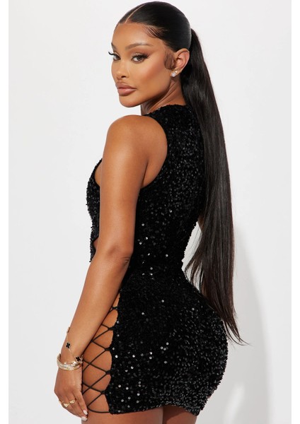 Siyahpayetli Seksi Gecelik modelleri