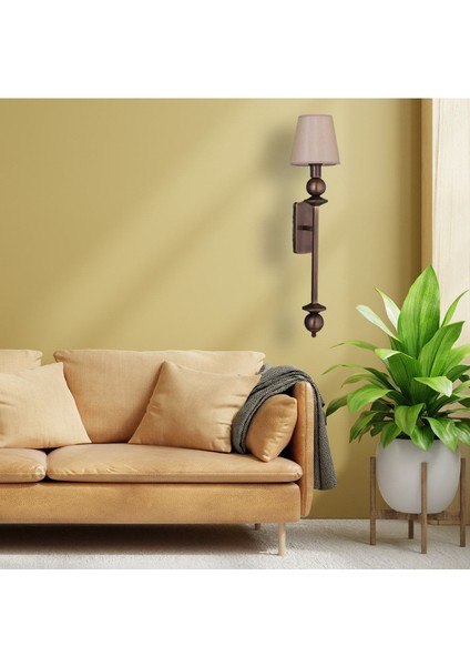 Firenze Modern Eskitme Aplik Kumaş Başlık Şık Duvar Apliği modelleri