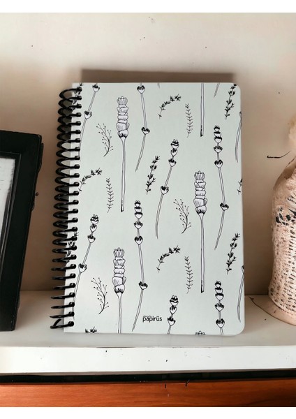Desenli Spiralli Defter - No:9