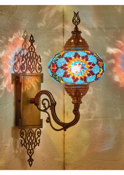 Mavi Cafe Otel Salon Koridor Balkon Bahçe Aydınlatma Aplik Gece Lamba