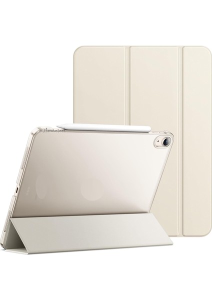 Huawei Matepad Se 11'' Inç 2024 Uyumlu Kılıf Akıllı Smart Uyku Modlu Standlı Arkası Renkli Şeffaf Kapaklı Tablet Kılıfı