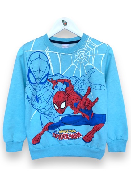 Erkek Çocuk Sonic ve Örümcek Adam Desenli Uzun Kollu Bisiklet Yaka Şardonlu Sweatshirt/eşofman Takımı Alt-Üst Takım fiyatları