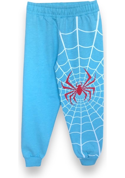 Erkek Çocuk Sonic ve Örümcek Adam Desenli Uzun Kollu Bisiklet Yaka Şardonlu Sweatshirt/eşofman Takımı Alt-Üst Takım modelleri